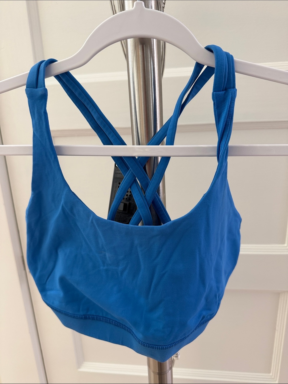 lululemon athletica blue energy bra 6